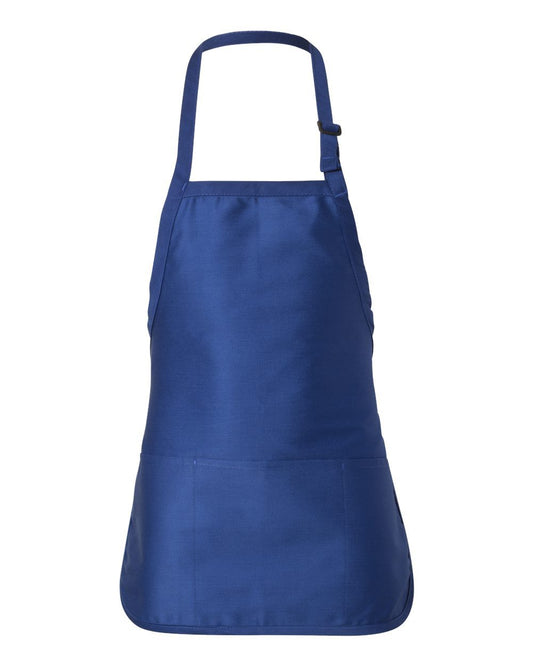 Q-Tees Full-Length Apron with Pouch Pocket Q4250