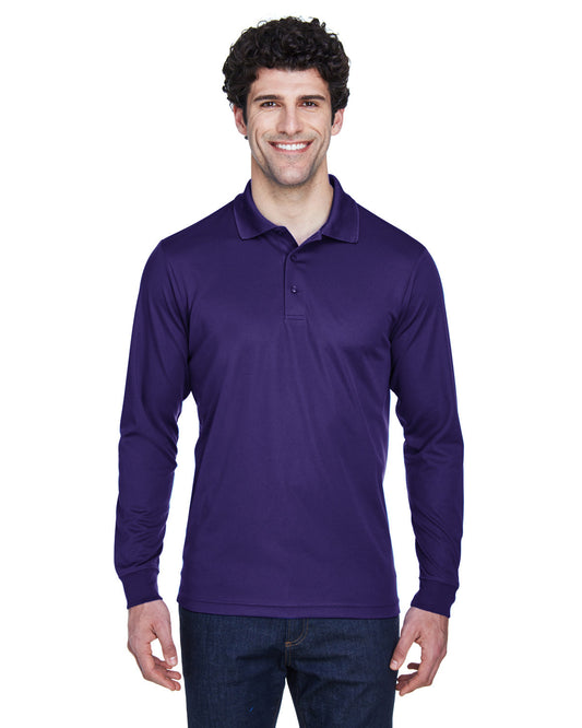 Core365 Men's Pinnacle Performance Long-Sleeve Piqué Polo 88192