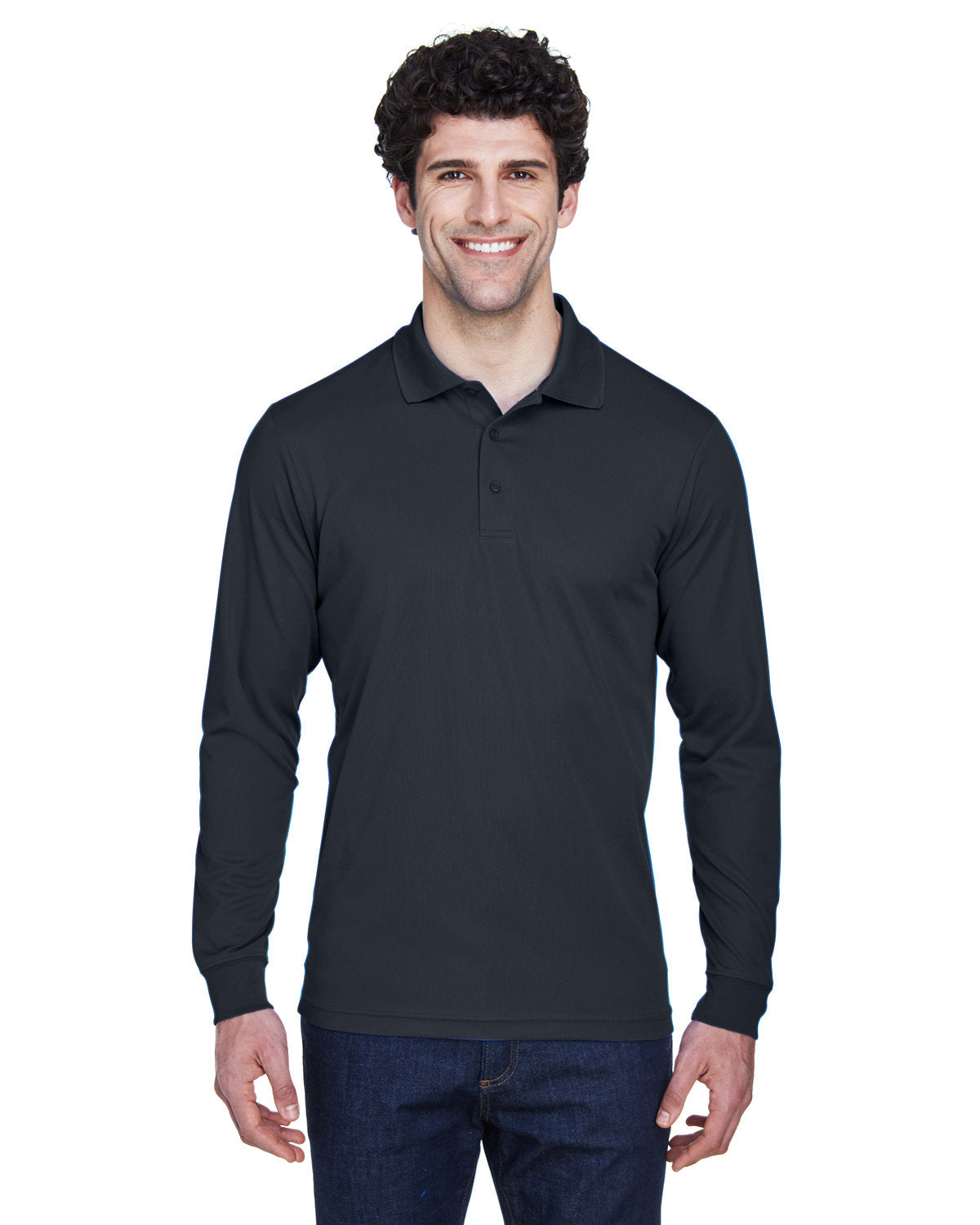 Core365 Men's Tall Pinnacle Performance Long-Sleeve Piqué Polo 88192T