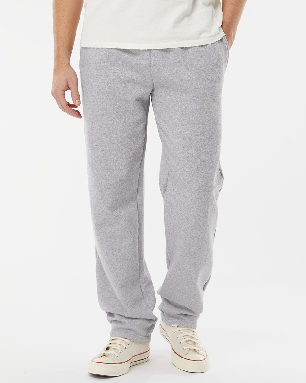 King Fashion Pocketed Open Bottom Sweatpants KF9022