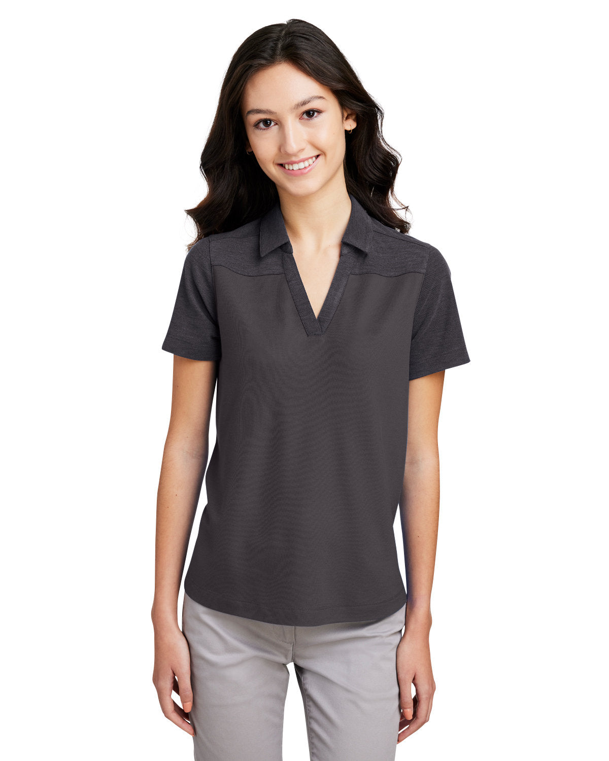 Core365 Ladies' Fusion ChromaSoft Colorblock Polo CE112CW