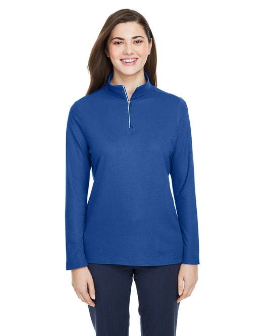 Core365 Ladies' Fusion ChromaSoft™ Pique Quarter-Zip CE405W
