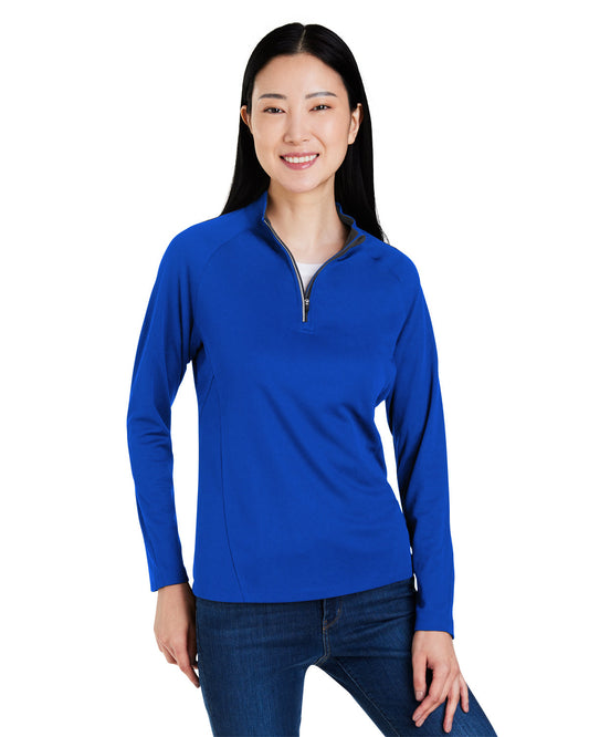Core365 Ladies' Origin Performance Pique Quarter-Zip CE418W
