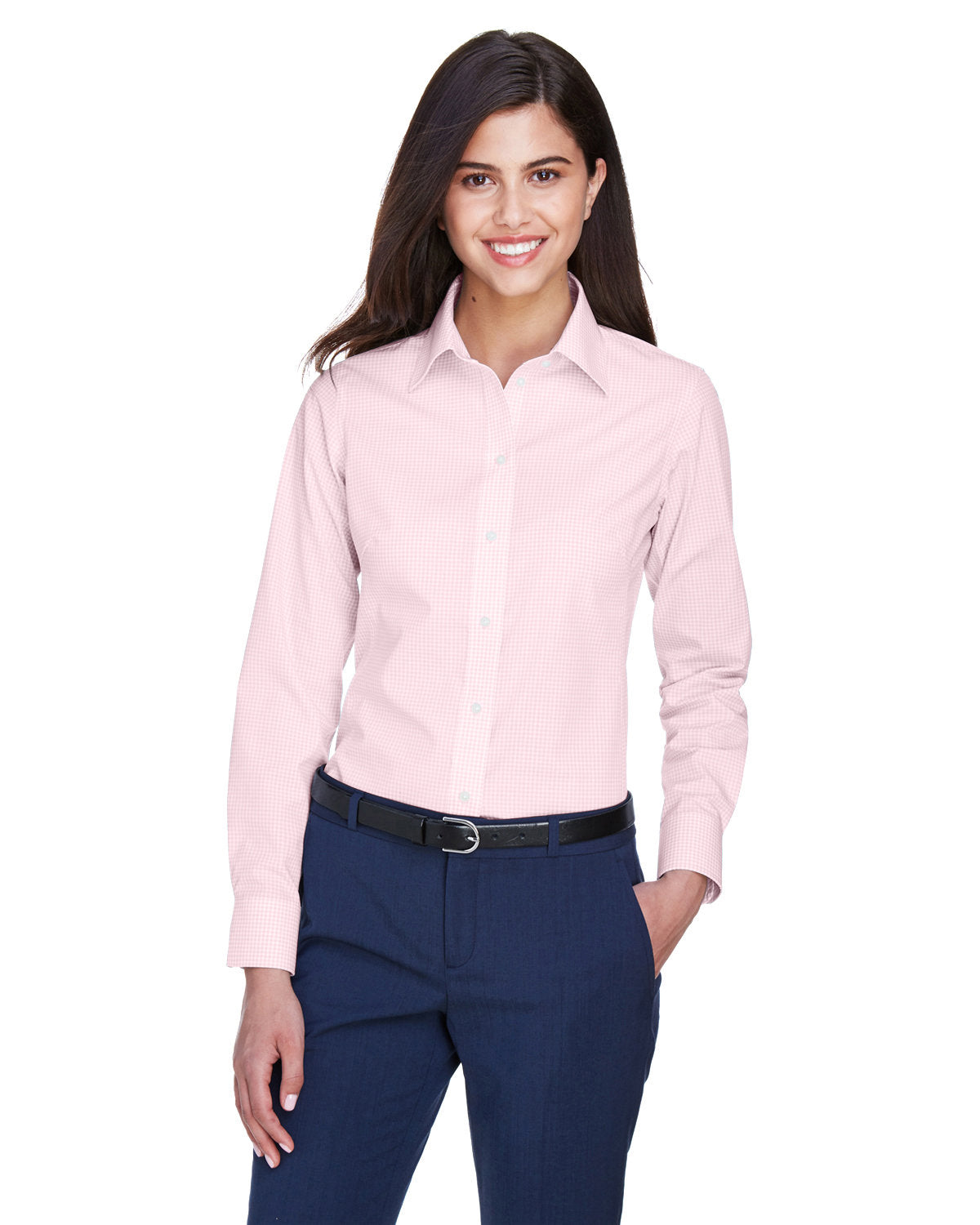 Devon & Jones Ladies' Ladies' Crown Collection® Gingham Check Woven Shirt D640W