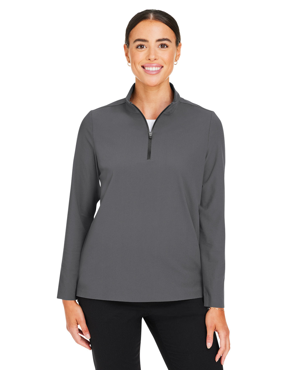 Devon & Jones CrownLux Performance® Ladies' Windsor Welded Quarter-Zip DG410W