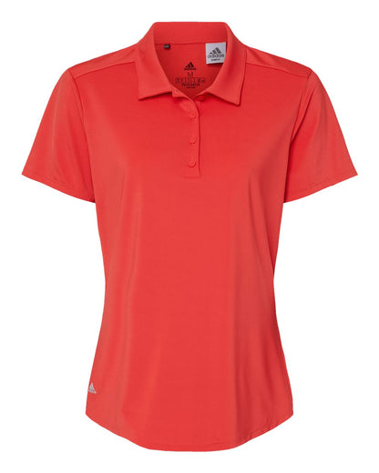 Adidas Women's Ultimate Solid Polo A515 #color_Real Coral