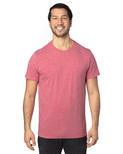 Threadfast Unisex Ultimate CVC T-Shirt 100A #color_RED HEATHER