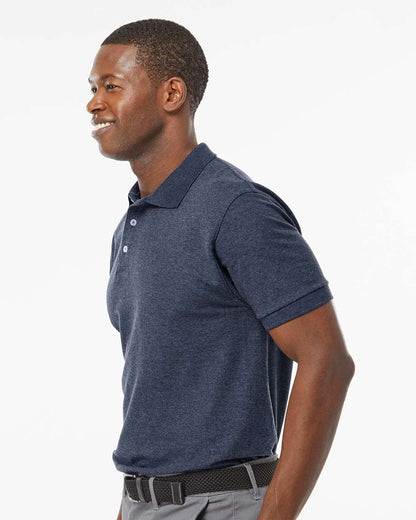 M&O Soft Touch Polo 7006 #colormdl_Heather Navy