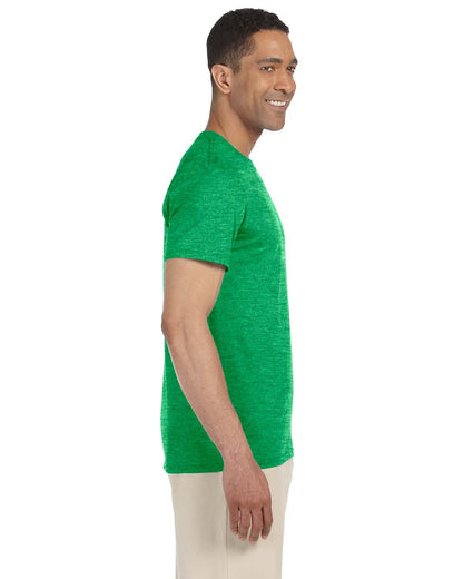 Gildan Adult Softstyle® T-Shirt G640 #color_HTHR IRISH GREEN