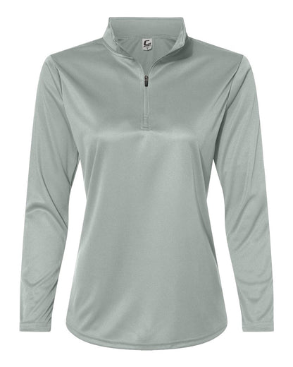 C2 Sport Women's Quarter-Zip Pullover 5602 #color_Silver