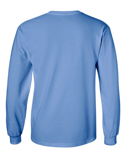 Gildan Ultra Cotton® Long Sleeve T-Shirt 2400 #color_Carolina Blue