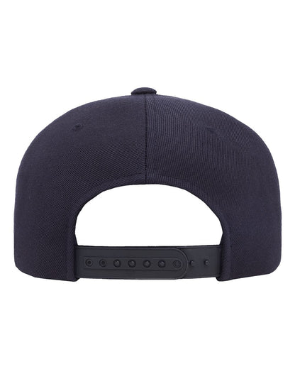 YP Classics Premium Flat Bill Snapback Cap 6089M #color_Dark Navy