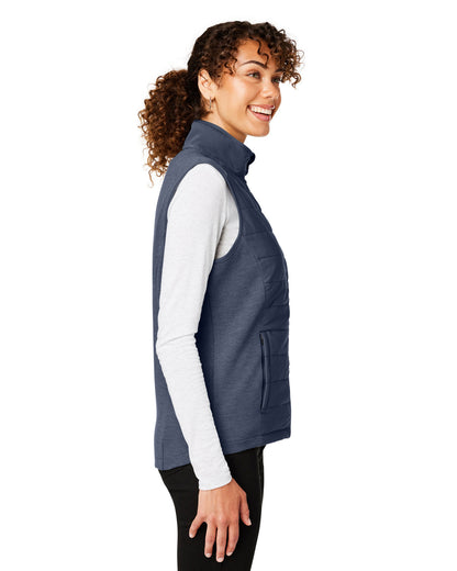 Devon & Jones New Classics® Ladies' Charleston Hybrid Vest DG706W #color_NAVY MELANGE