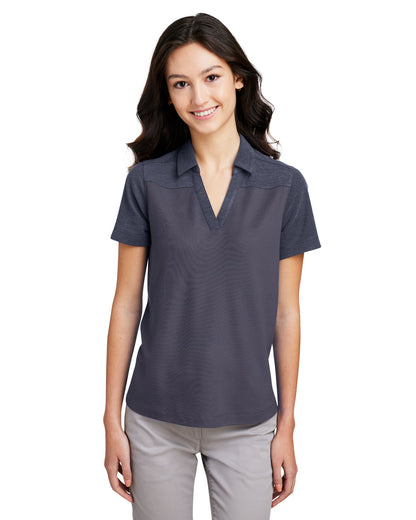 Core365 Ladies' Fusion ChromaSoft Colorblock Polo CE112CW #color_CLS NV / CL NV HT