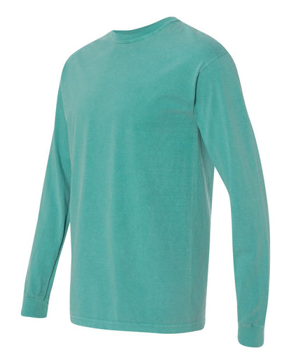 Comfort Colors Garment-Dyed Heavyweight Long Sleeve T-Shirt 6014 #color_Seafoam