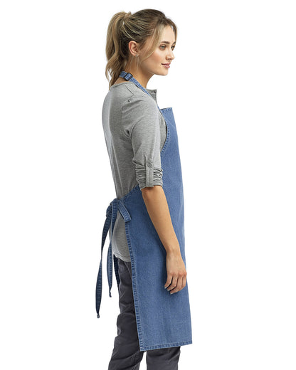 Artisan Collection by Reprime Unisex 'Colours' Recycled Bib Apron RP150 #color_BLUE DENIM