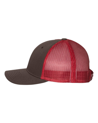 Richardson Low Pro Trucker Cap 115 #color_Coffee/ Claret