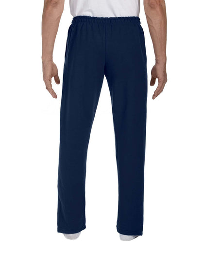 Gildan Adult DryBlend® Open-Bottom Sweatpant G123 #color_NAVY