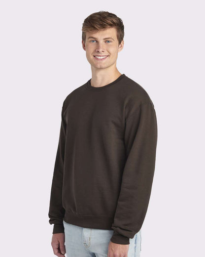 JERZEES NuBlend® Crewneck Sweatshirt 562MR #colormdl_Chocolate