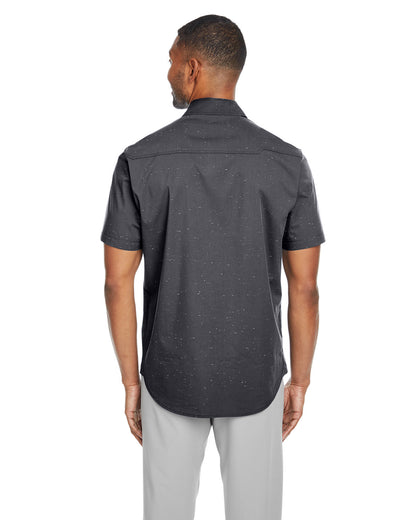 Spyder Men's Stryke Woven Short-Sleeve Shirt S17019 #color_BLACK