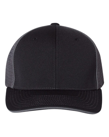 Richardson Pulse Sportmesh R-Flex Cap 172 #color_Black/ Charcoal Split