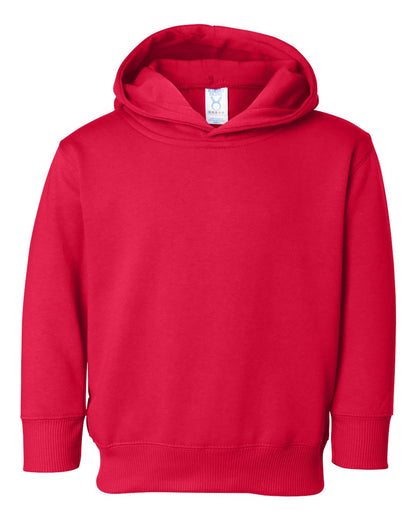 Rabbit Skins Toddler Pullover Fleece Hoodie 3326 #color_Red