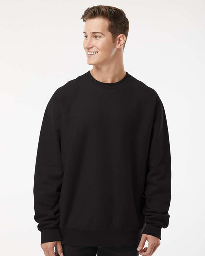 Independent Trading Co. Legend - Premium Heavyweight Cross-Grain Crewneck Sweatshirt IND5000C #colormdl_Black