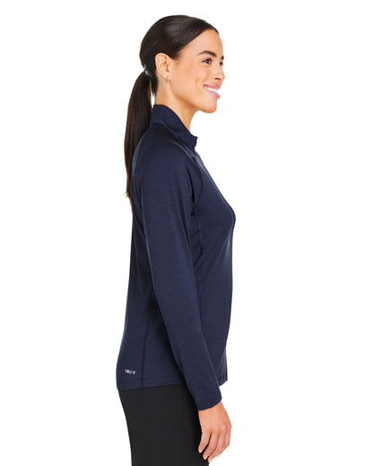Puma Golf Ladies' You-V Quarter-Zip 625902 #color_DEEP NAVY