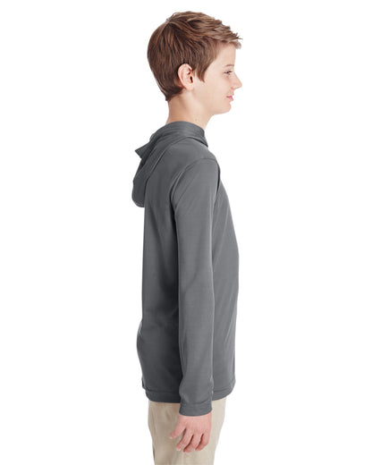 Team 365 Youth Zone Performance Hooded T-Shirt TT41Y #color_SPORT GRAPHITE