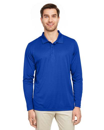 Team 365 Men's Zone Performance Long Sleeve Polo TT51L #color_SPORT ROYAL