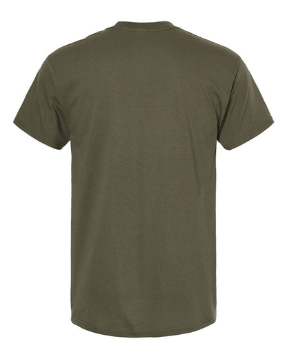 M&O Gold Soft Touch T-Shirt 4800 #color_Military Green