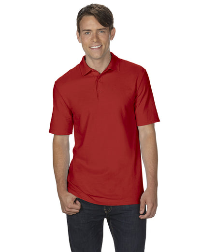 Gildan Adult Double Piqué Polo G728 #color_RED