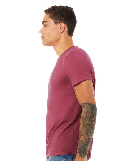 BELLA + CANVAS CVC Jersey Tee 3001CVC #colormdl_Heather Raspberry