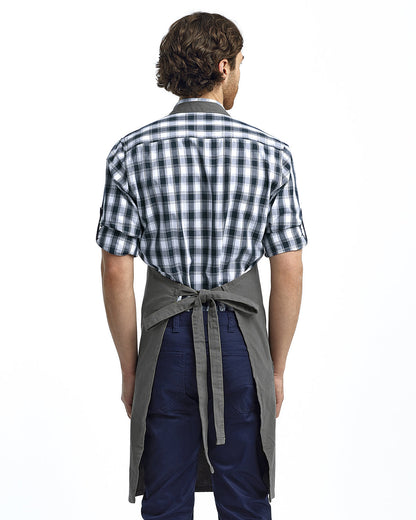 Artisan Collection by Reprime Unisex "Calibre" Heavy Cotton Canvas Pocket Apron RP137 #color_DARK GREY