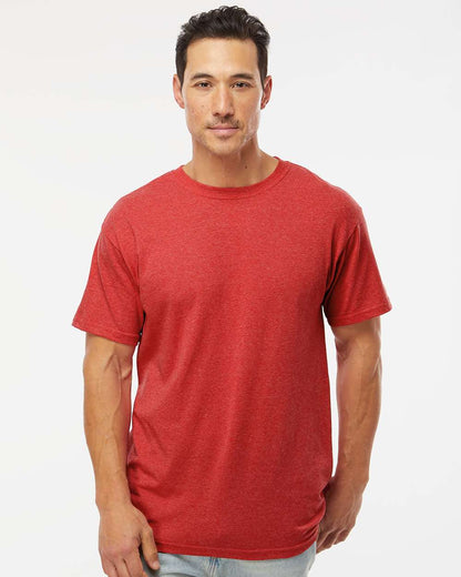 M&O Gold Soft Touch T-Shirt 4800 #colormdl_Heather Red