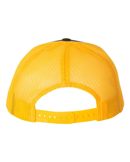 Richardson Snapback Trucker Cap 112 #color_Black/ Gold