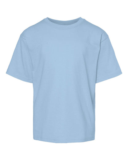 M&O Youth Gold Soft Touch T-Shirt 4850 #color_Light Blue