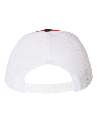 Richardson Snapback Trucker Cap 112 #color_Red/ White/ Black