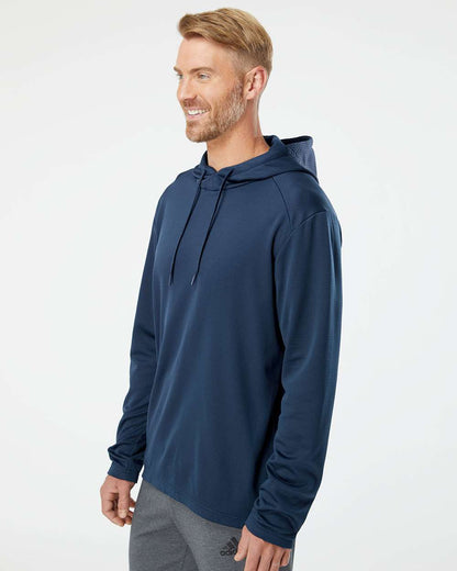 Adidas Textured Mixed Media Hooded Sweatshirt A530 #colormdl_Collegiate Navy