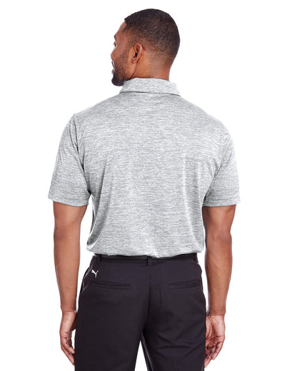 Puma Golf Men's Icon Heather Polo 596801 #color_BRIGHT WHITE