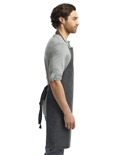 Artisan Collection by Reprime Unisex 'Colours' Recycled Bib Apron RP150 #color_BLACK DENIM