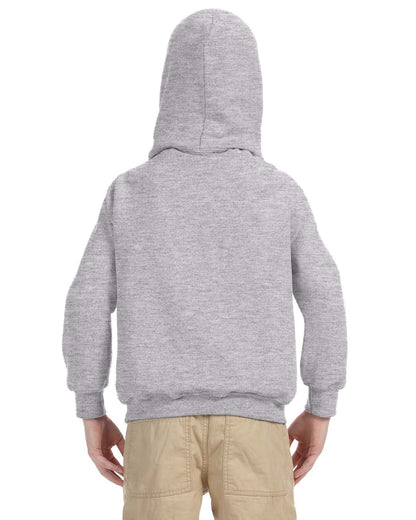 Gildan Youth Heavy Blend™ Hooded Sweatshirt G185B #color_SPORT GREY