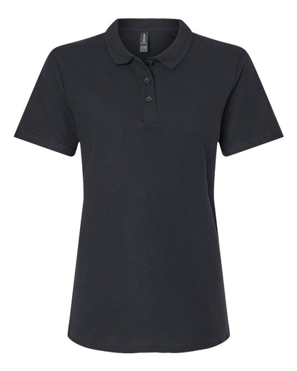 Gildan Softstyle® Women's Pique Polo 64800L #color_Black