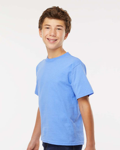 M&O Youth Gold Soft Touch T-Shirt 4850 #colormdl_Carolina Blue