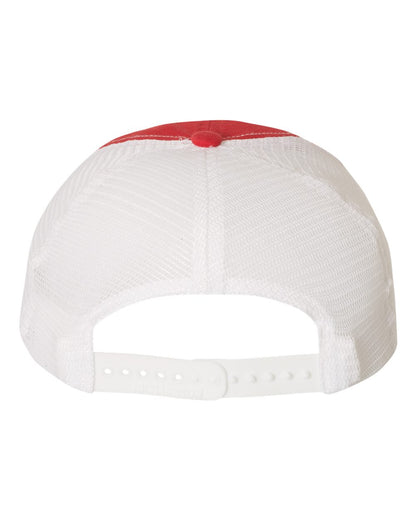 Richardson Garment-Washed Trucker Cap 111 #color_Red/ White