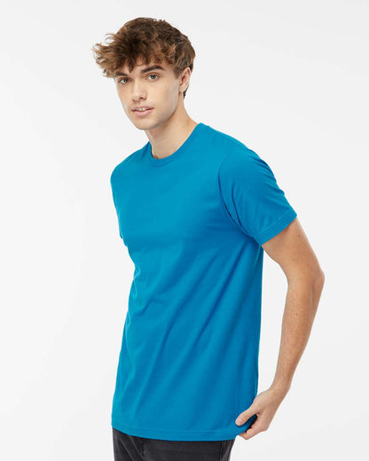 M&O Fine Jersey T-Shirt 4502 #colormdl_Fine Turquoise