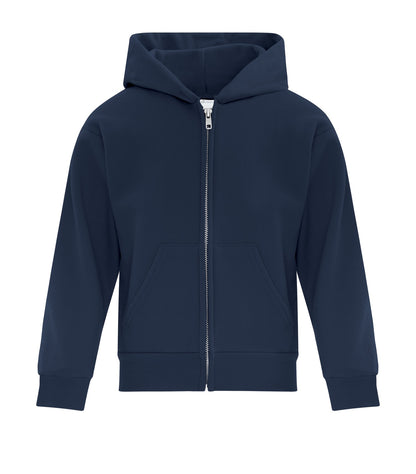 Atc Everyday Collection Everyday Fleece F/Z Yth Hooded ATCY2600 #color_Navy