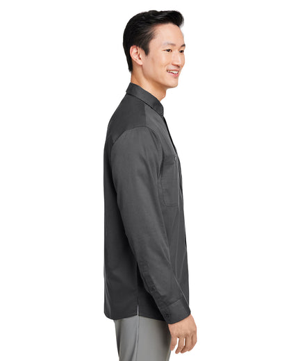 Harriton Men's Advantage IL Long-Sleeve Workshirt M585L #color_DARK CHARCOAL