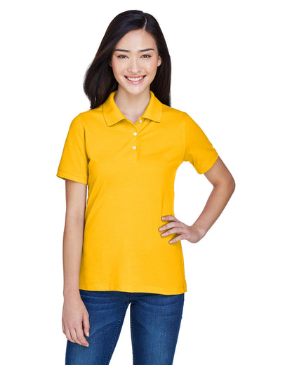 Harriton Ladies' Easy Blend™ Polo M265W #color_SUNRAY YELLOW