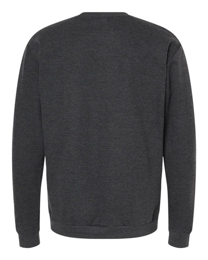 M&O Unisex Crewneck Fleece 3340 #color_Jet Black Heather